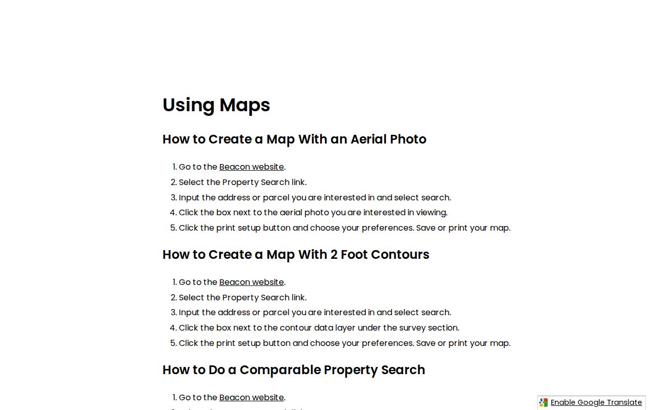Northfield residents directory property map